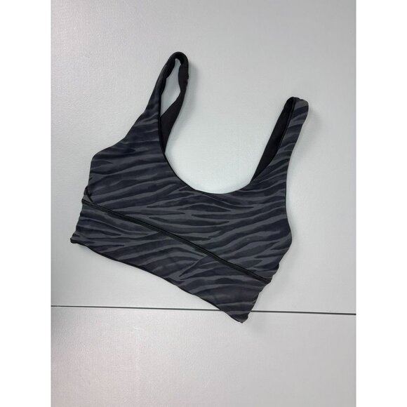 Lululemon women's 4 Align reversible bra light support A/B cups black tigre camo - Picture 3 of 7